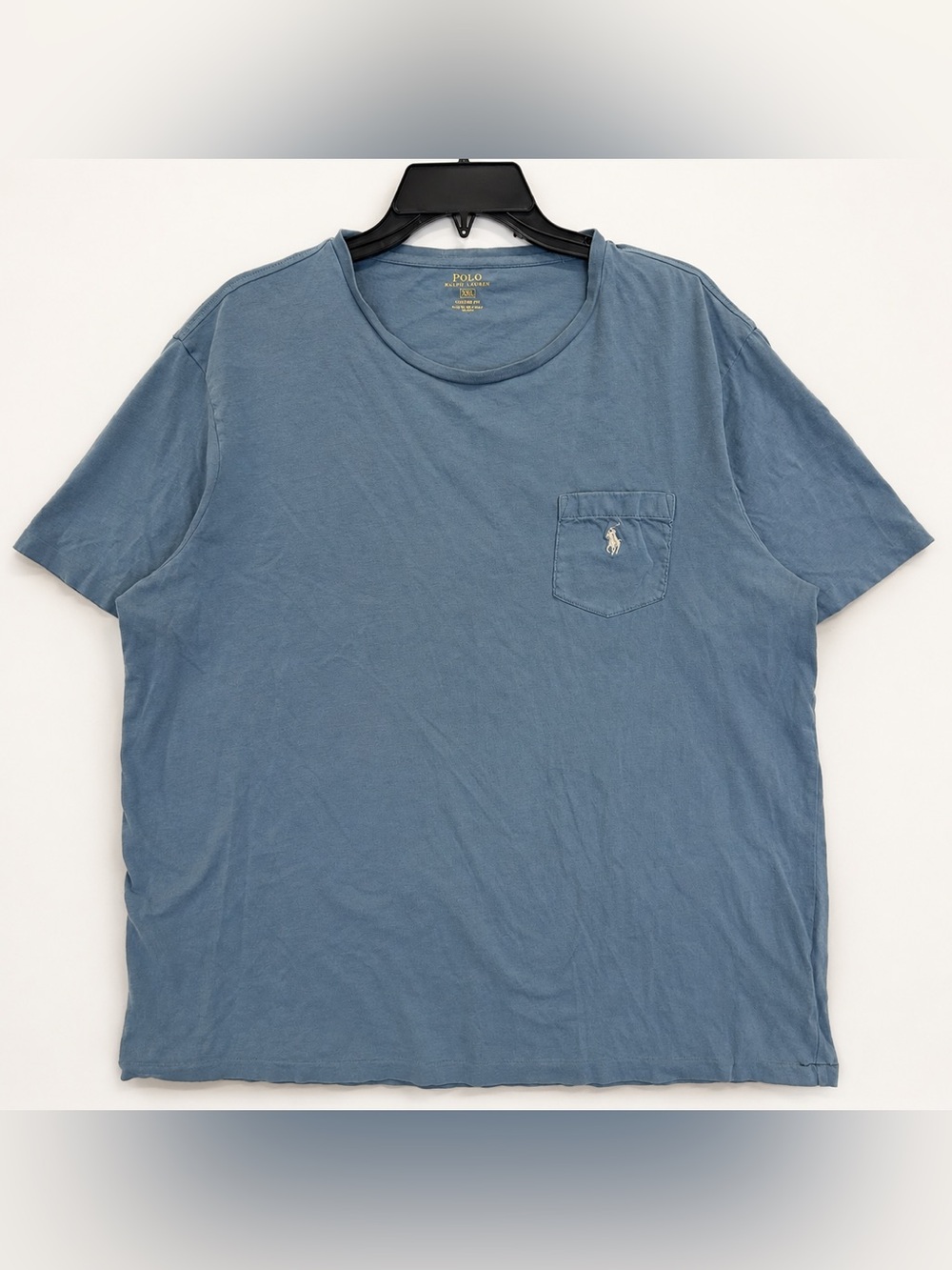 Polo Ralph Lauren pocket t-shirt in dusty blue, Men’s size XXL